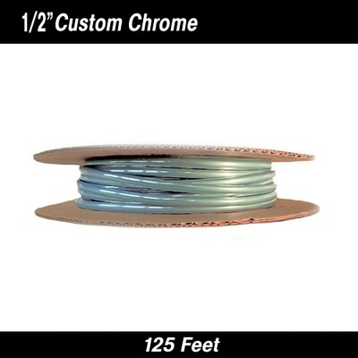 Chrome Half Round Wheel Well Molding 1/2" x 125' Reel