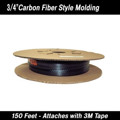 Cowles Carbon Fiber Style Body Molding 3/4" x 150'