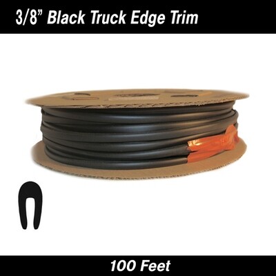 Black Edge Trim - 3/8" Wide, 100 Feet Long for Trucks, SUVs, RVs