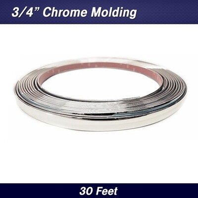 Cowles Custom Chrome Molding/Trim 3/4 Cowles Custom Chrome Molding/Trim 3/4" x 30' Kit