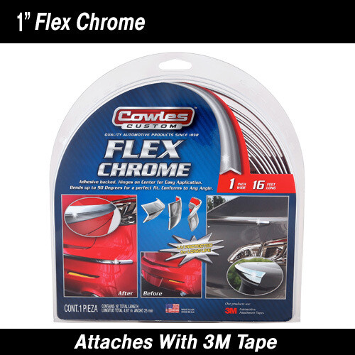 Folding Flex Chrome Trim Molding 1" x 16'