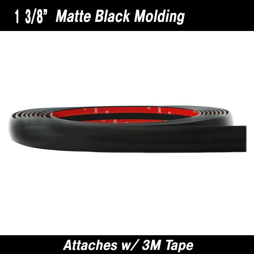 Cowles Matte Black Bodyside Molding 1 3/8" x 24'