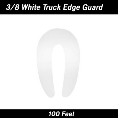 3/8 3/8" White Truck Edge Trim 100 Feet