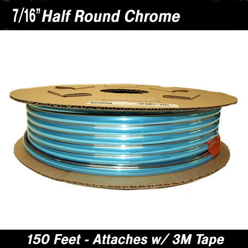 Chrome Body Side Molding 7/16" x 150' Reel