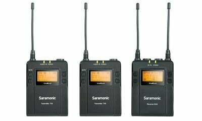 Saramonic UwMic9 Kit2 / 2 Lavalier-Funkmikrofone mit Sender und 1 Empfänger