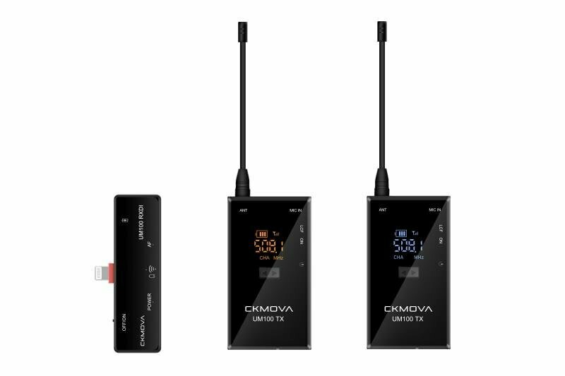 CKMOVA UM100 Kit 6 Funkmikrofonset für Lightning-Anschluss CKMOVA UM100 Kit 6 Funkmikrofonset für Lightning-Anschluss