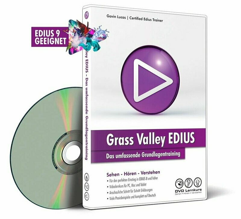 DVD Lernkurs EDIUS - Das umfassende Grundlagentraining / als Download DVD Lernkurs EDIUS - Das umfassende Grundlagentraining / als Download