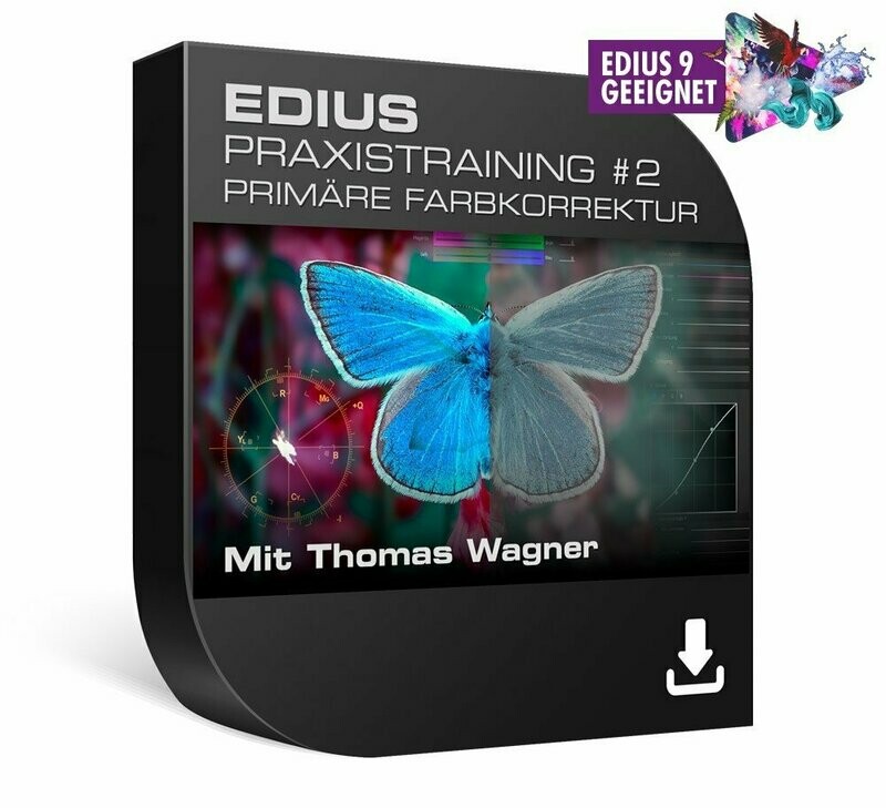 DVD Lernkurs EDIUS Praxistraining #2 - Primäre Farbkorrektur / Download DVD Lernkurs EDIUS Praxistraining #2 - Primäre Farbkorrektur / Download