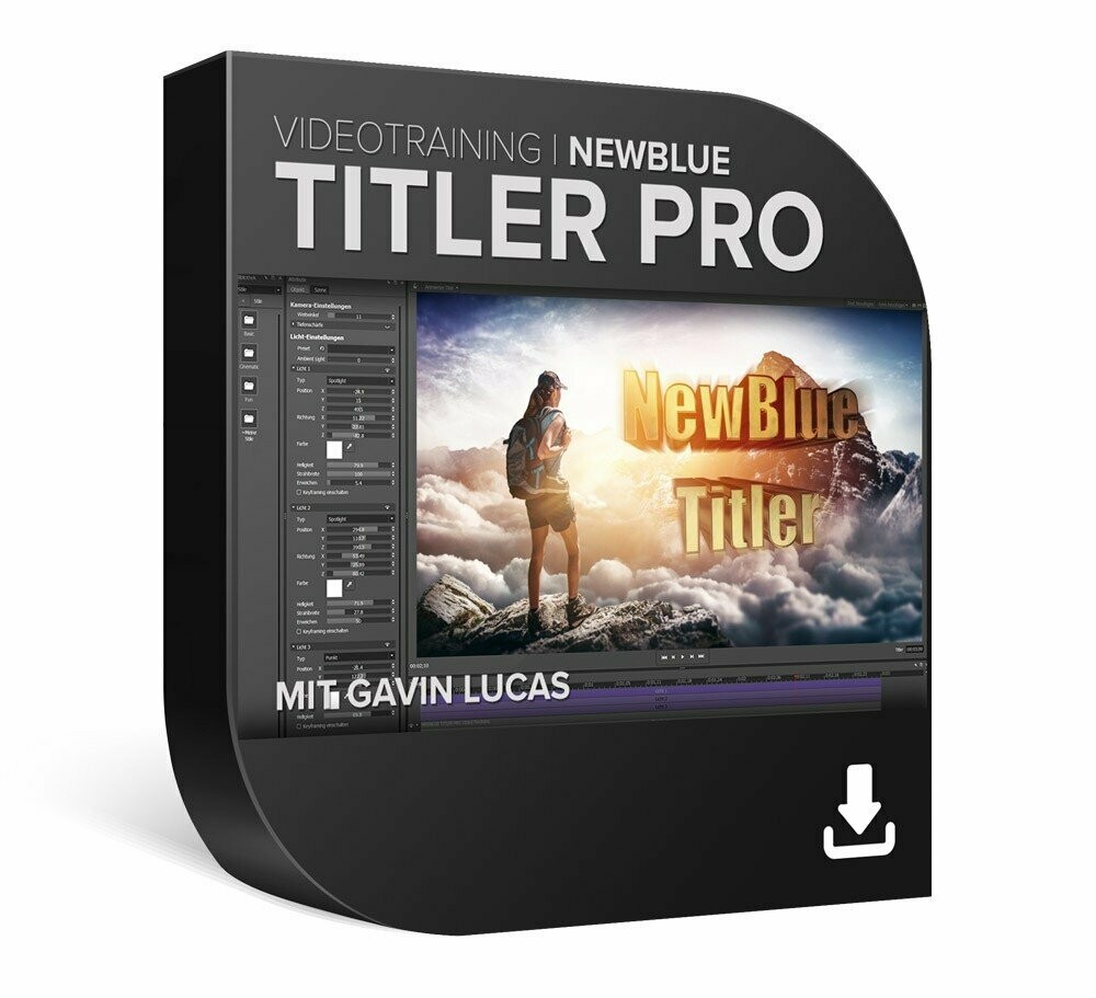 DVD Lernkurs NewBlue Titler Pro Videotraining / Download