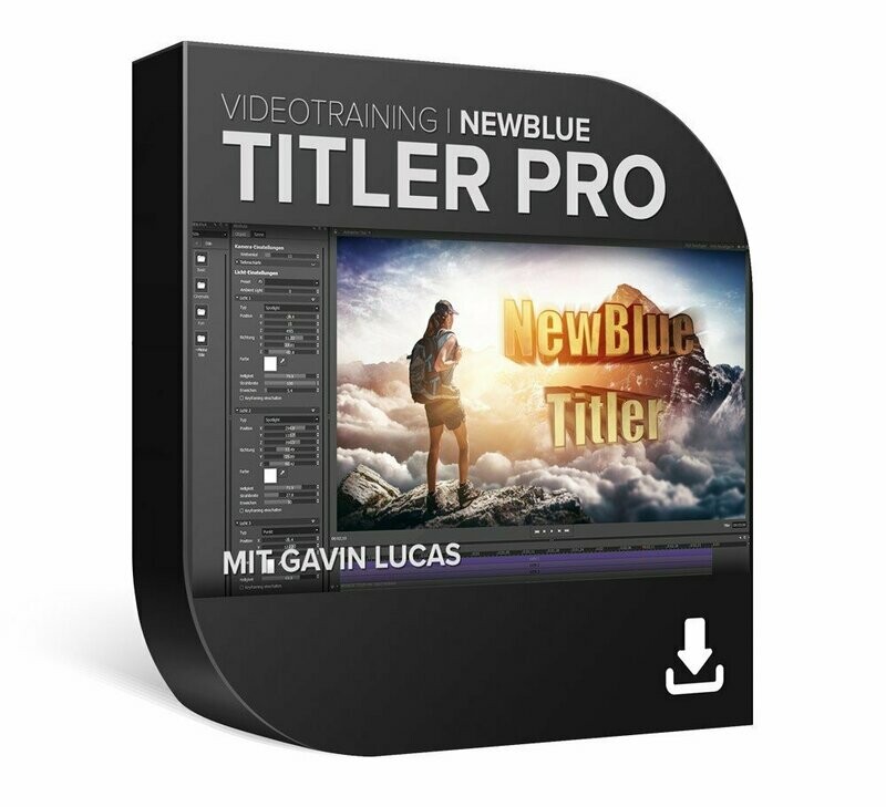 DVD Lernkurs NewBlue Titler Pro Videotraining / Download DVD Lernkurs NewBlue Titler Pro Videotraining / Download