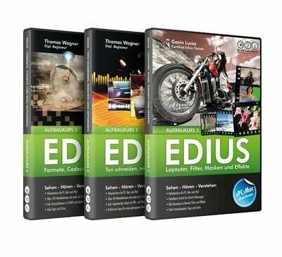 DVD Lernkurs Set EDIUS Aufbaukurs 1-3 / Download