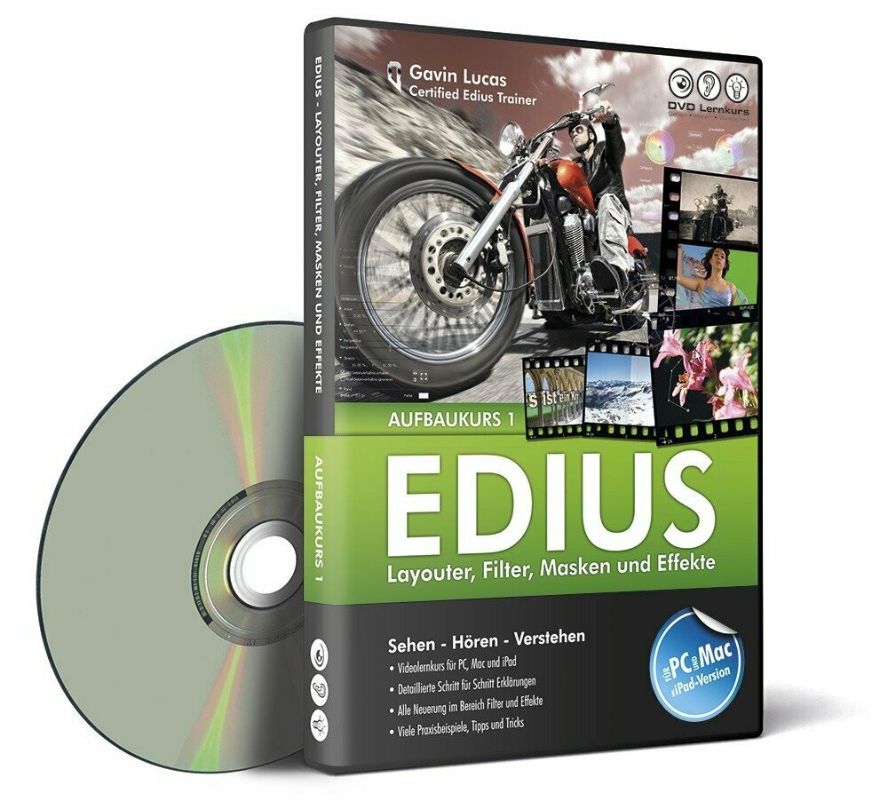 DVD Lernkurs Edius - Aufbaukurs 1/ 2. Auflage / Download