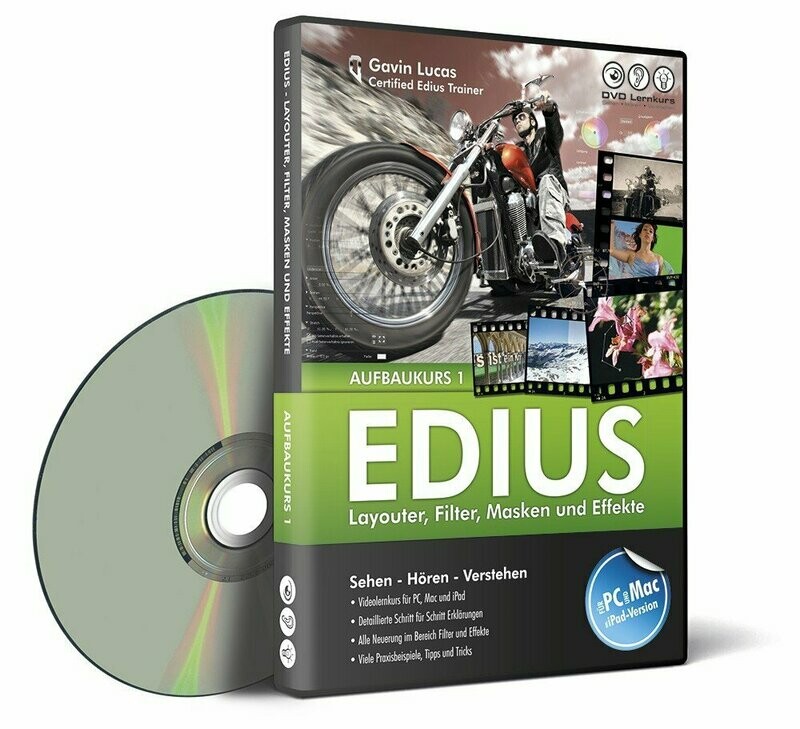 DVD Lernkurs Edius - Aufbaukurs 1/ 2. Auflage / Download