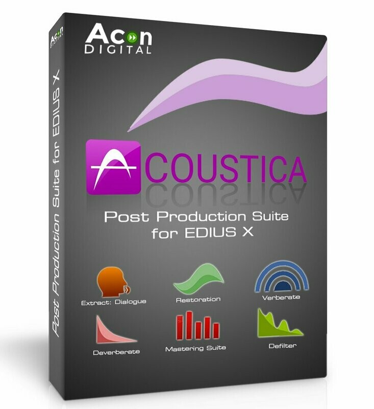 Acon Digital Acoustica Post Production Suite für EDIUS X Acon Digital Acoustica Post Production Suite für EDIUS X