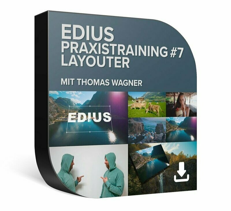 DVD Lernkurs EDIUS Praxistraining #7 - Layouter / Download DVD Lernkurs EDIUS Praxistraining #7 - Layouter / Download