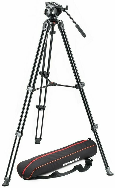 Manfrotto Set: MVH500A Neiger, MVT502AM Stativ, Tasche Manfrotto Set: MVH500A Neiger, MVT502AM Stativ, Tasche