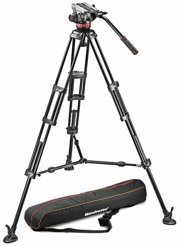 Manfrotto Set: MVH502A Videokopf, 546BK Stativ und Tasche Manfrotto Set: MVH502A Videokopf, 546BK Stativ und Tasche