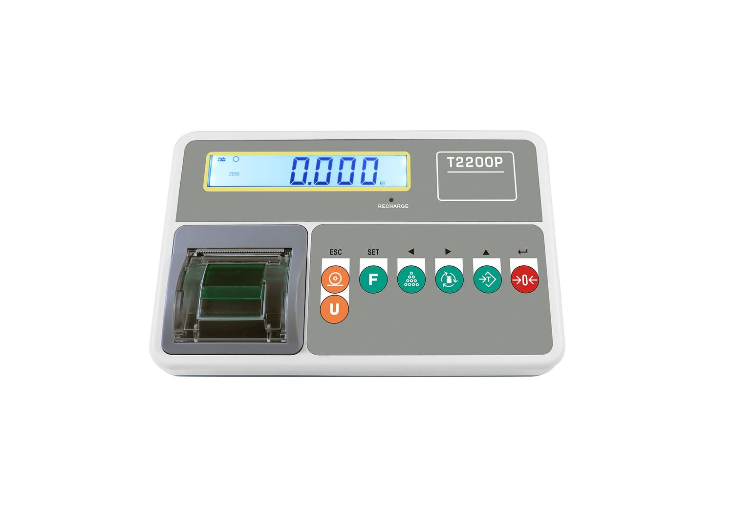 T2200P, weighing indicator with inbuilt thermal printer T2200P, weighing indicator with inbuilt thermal printer