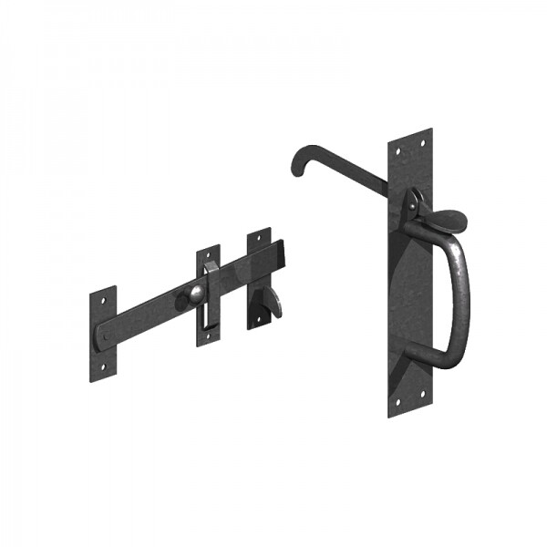 Suffolk latch, black polymer
