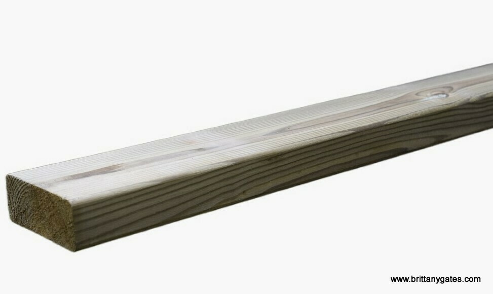 Post &amp; Rail Fencing, FENCE COMPONENTS: Fence rail 4.20m / 36mm / 95mm class IV pressure treated