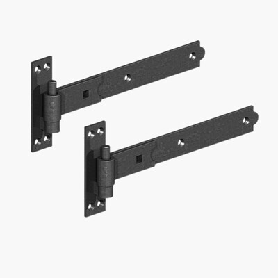 600mm Straight Band & Hook on Plate Epoxy Black (Pair) 600mm Straight Band & Hook on Plate Epoxy Black (Pair)