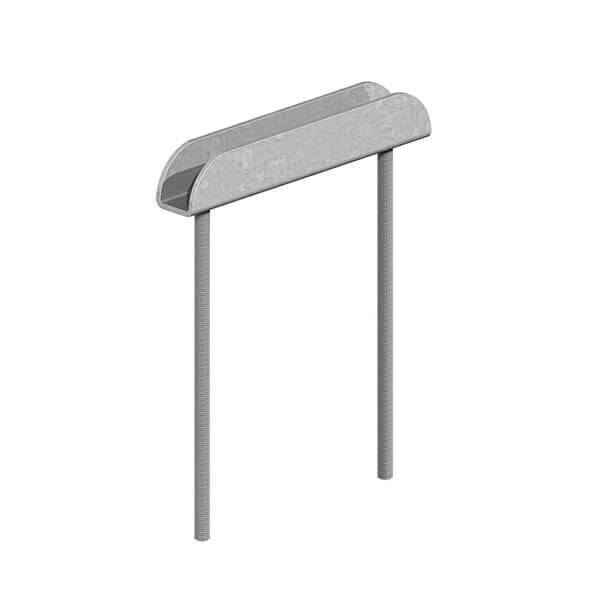 Receiver Socket, Extra Long 170mm, Galvanized
