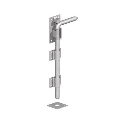 Drop bolt, adjustable, hot-dip galvanized.