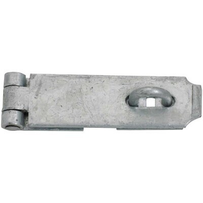 GATEMATE® Hasp &amp; staple, heavy-duty, safety pattern, galvanised.