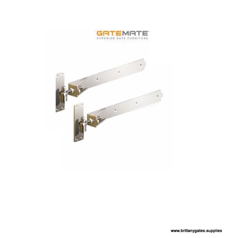 Adjustable Hinge Set, Stainless Steel, GATEMATE®