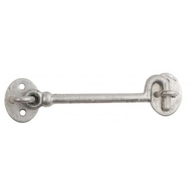 Cabin hook, cast steel fabrication, galvanised.
