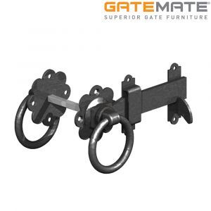 GATEMATE® Ring latch, premium quality, black polymer,
