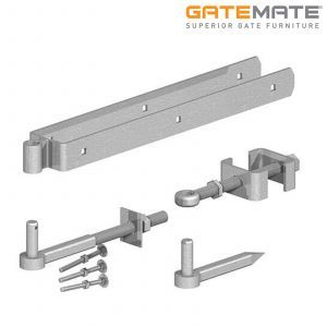 GATEMATE® Adjustable hinge set, &quot;hot dip&quot; galvanised.