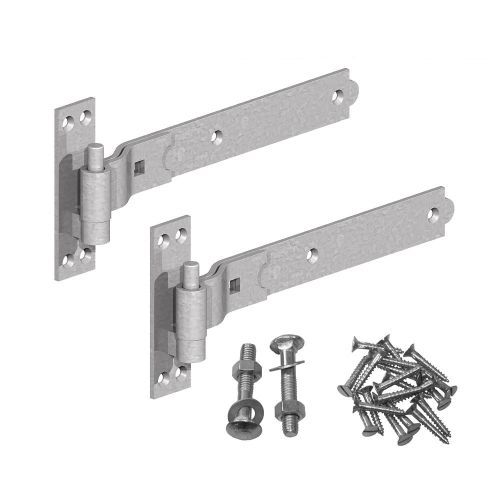 GATEMATE® Cranked hinge set, galvanised.