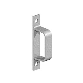 &#39;D&#39; bracket 89mm, galvanized