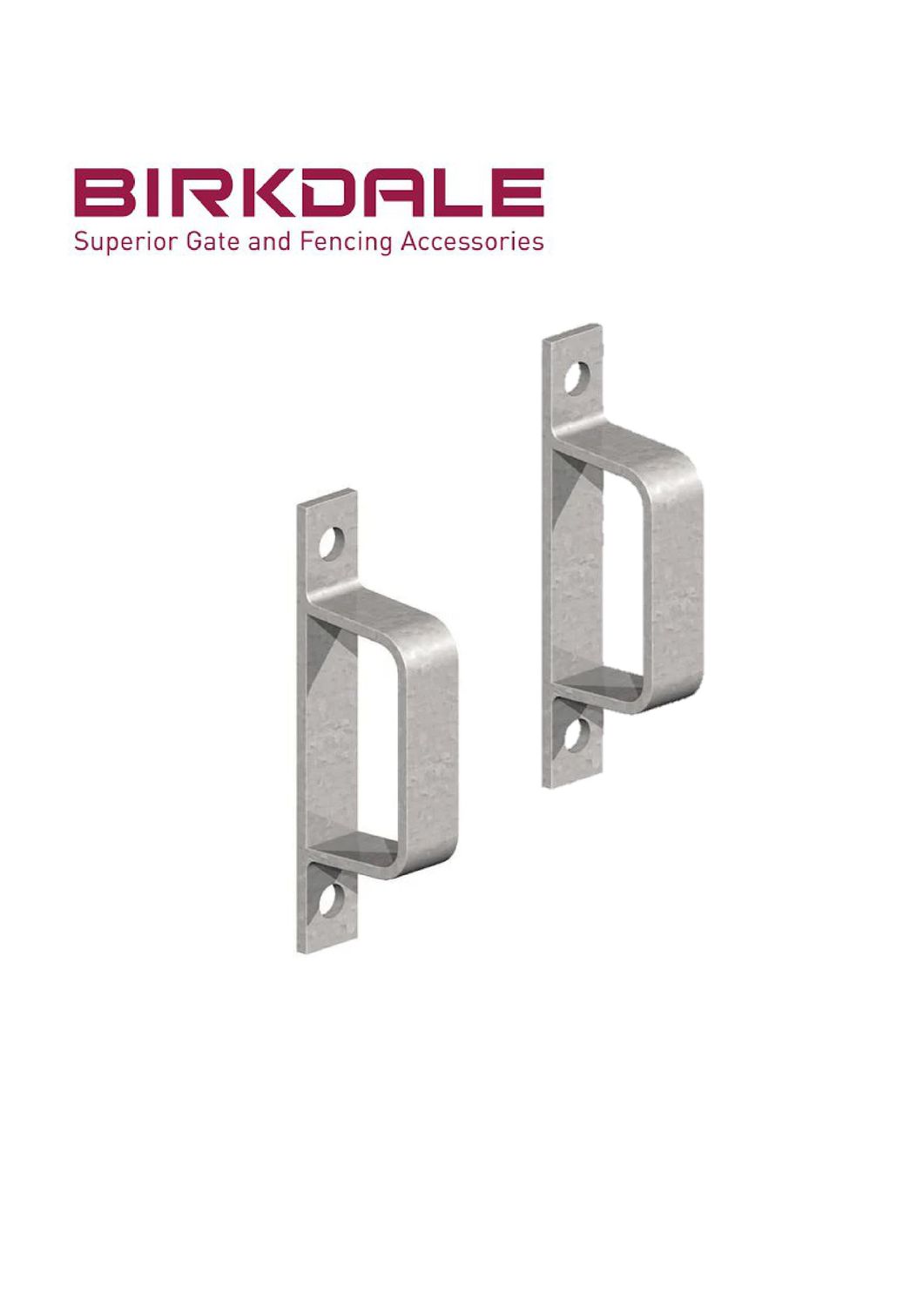 &#39;D&#39; brackets 90mm, galvanised (Set of 2)