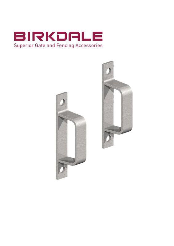 &#39;D&#39; brackets 90mm, galvanised (Set of 2)