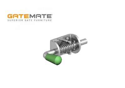 Spring-loaded bolt, short body 60mm, zinc