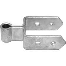Bottom double strap hinge, 88mm, galvanised.