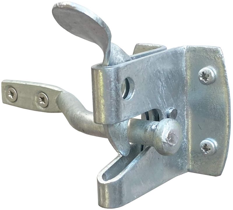 Auto thumb latch, 57mm heavy-duty, &#39;hot-dip&#39; galvanised.