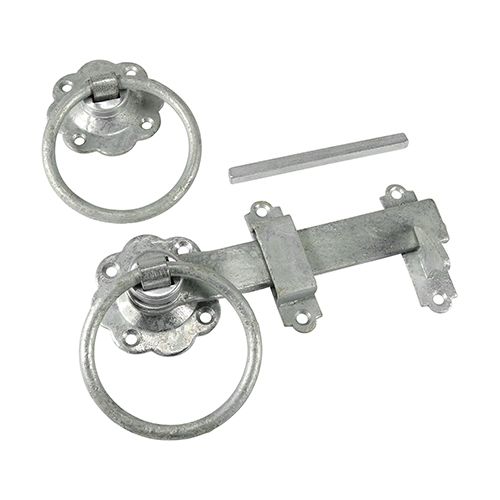 Ring latch 125mm, &quot;hot dip&quot; galvanised