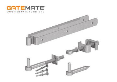 Adjustable hinge set 600mm, galvanised. Adjustable hinge set 600mm, galvanised.