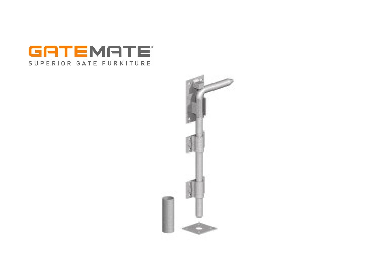 Drop bolt, adjustable, &quot;hot-dip&quot; galvanised.