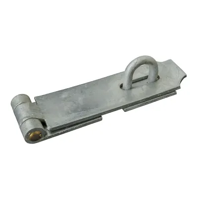 Hasp &amp; staple, heavy-duty, galvanised.