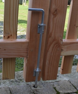 Cane bolt, zinc