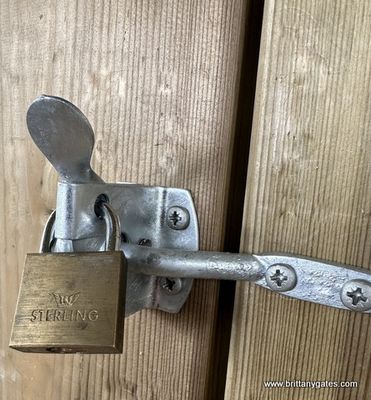 Auto thumb latch 50mm, galvanised.