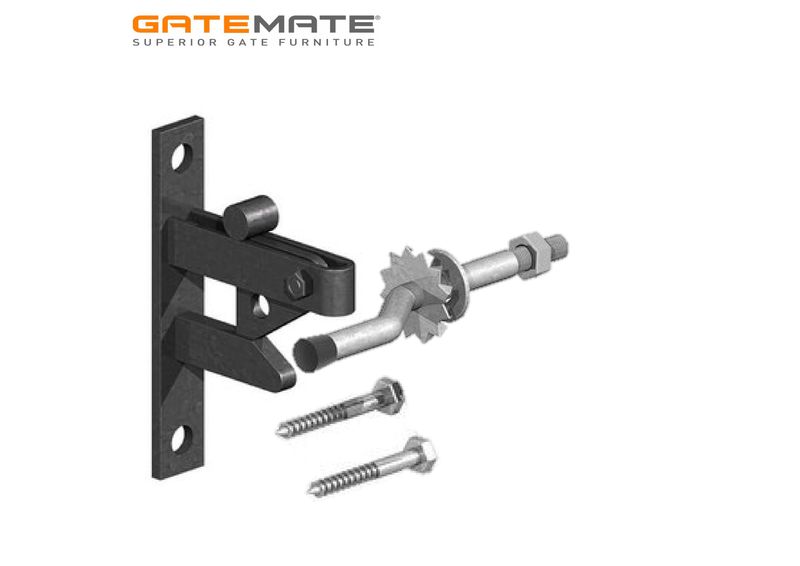 Self-catching latch, black