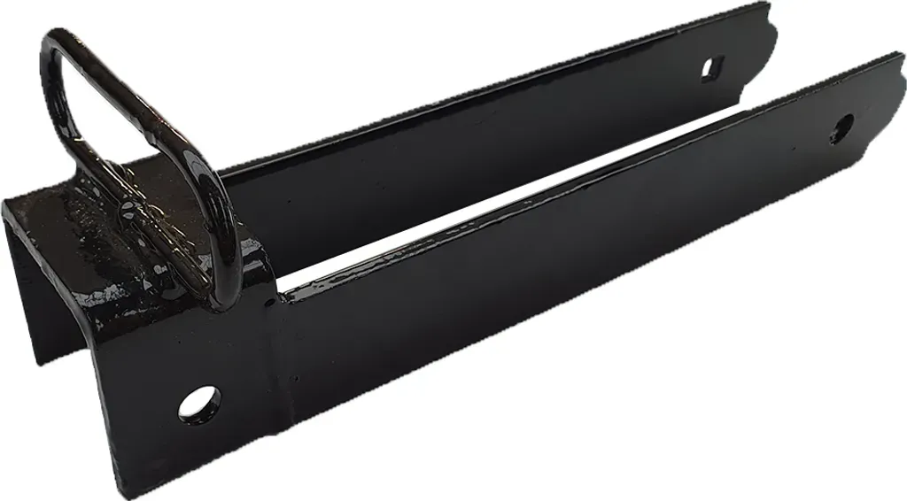 Fastener with handle, hot-dip galvanised black