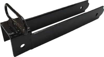 Fastener with handle, hot-dip galvanised black