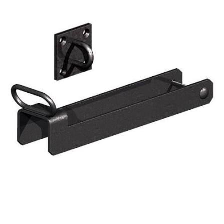 Fastener to padlock, black.