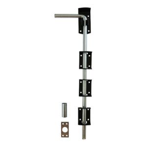 Surface bolt, 450mm, black / zinc